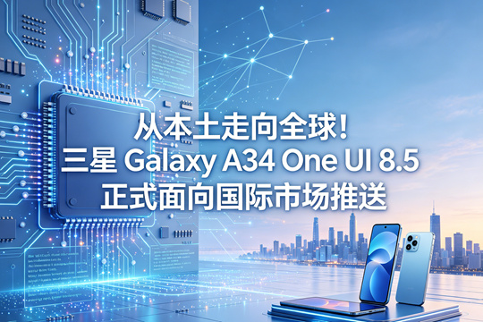 从本土走向全球！三星 Galaxy A34 One UI 8.5 正式面向国际市场推送