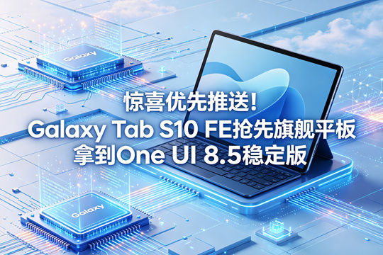 惊喜优先推送！Galaxy Tab S10 FE 抢先旗舰平板拿到 One UI 8.5 稳定版