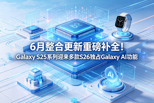 6 月整合更新重磅补全！Galaxy S25 系列迎来多款 S26 独占 Galaxy AI 功能