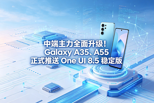 中端主力全面升级！Galaxy A35、A55 正式推送 One UI 8.5 稳定版