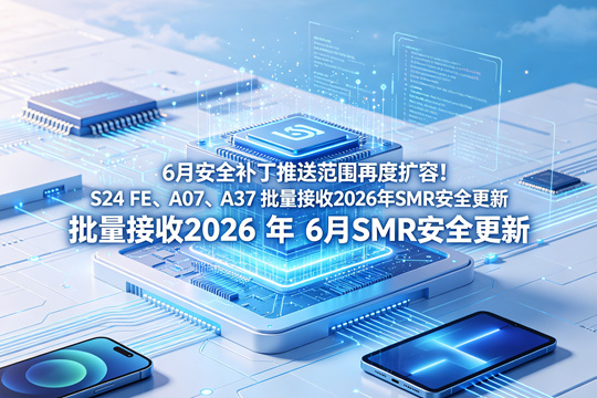 6月安全补丁推送范围再度扩容！S24 FE、A07、A37 批量接收2026年6月SMR安全更新