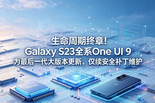 生命周期终章！Galaxy S23全系One UI 9为最后一代大版本更新，仅续安全补丁维护