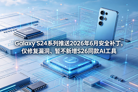 Galaxy S24系列推送2026年6月安全补丁，仅修复漏洞、暂不新增S26同款AI工具