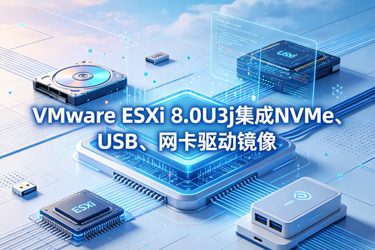 VMware ESXi 8.0U3j集成NVMe、USB、网卡驱动镜像下载