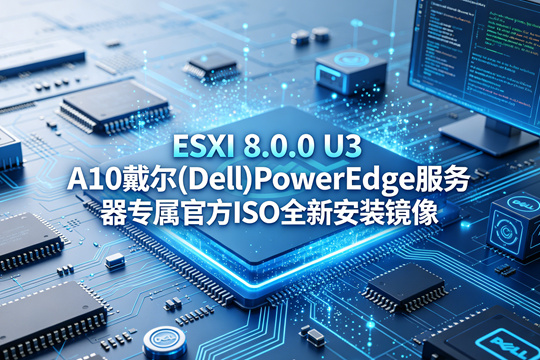 VMware ESXi 8.0.0 U3 A10戴尔(Dell)PowerEdge服务器原厂定制ISO安装镜像(VMware-VMvisor-Installer-8.0.0.update03-25205845.x86_64-Dell_Customized-A10.iso)下载