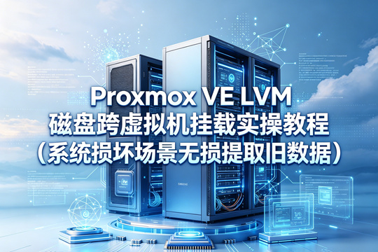 Proxmox VE LVM 磁盘跨虚拟机挂载实操教程（系统损坏场景无损提取旧数据）