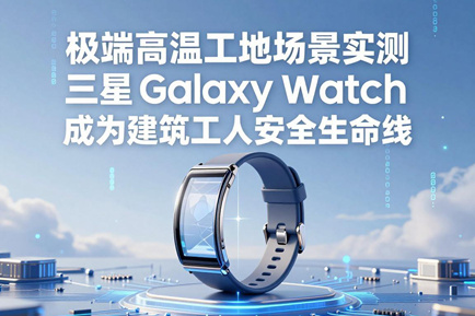 极端高温工地场景实测 三星 Galaxy Watch 成为建筑工人安全生命线