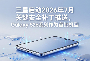 三星启动2026年7月关键安全补丁推送Galaxy S26系列作为首批机型优先更新
