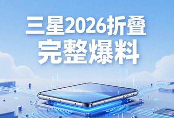 三星2026折叠屏完整爆料：宽版Fold8、Ultra、小 Flip8规格全梳理