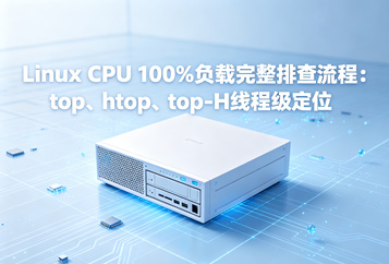 Linux CPU 100%负载完整排查流程：top、htop、top -H线程级定位