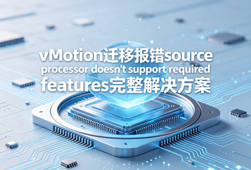 vMotion迁移报错source processor doesn't support required features完整解决方案