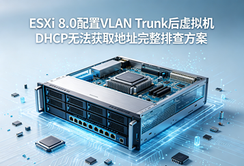 ESXi 8.0配置VLAN Trunk后虚拟机DHCP无法获取地址完整排查方案