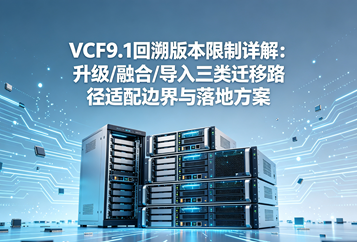 VCF9.1回溯版本限制详解：升级/融合/导入三类迁移路径适配边界与落地方案