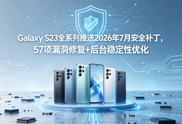 Galaxy S23全系列推送2026年7月安全补丁，57项漏洞修复+后台稳定性优化