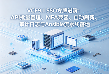 VCF9.1 SSO令牌进阶：API批量管理、MFA兼容、自动刷新、审计日志与Ansible流水线落地