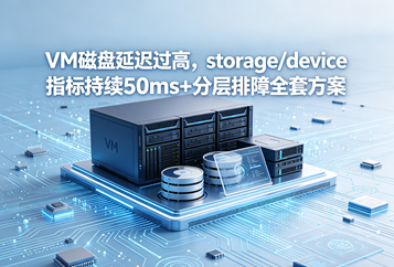 VM磁盘延迟过高，storage/device指标持续50ms+分层排障全套方案