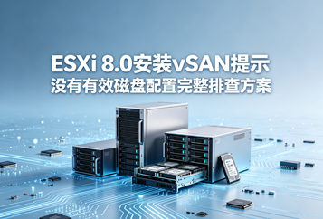 ESXi 8.0安装vSAN提示没有有效磁盘配置完整排查方案