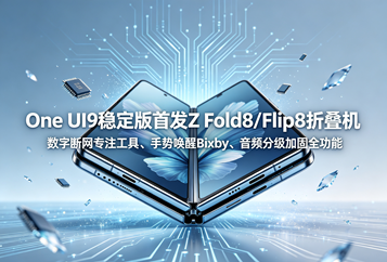 One UI9稳定版首发Z Fold8/Flip8折叠机：数字断网专注工具、手势唤醒Bixby、音频分级加固全功能详解
