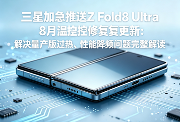 三星加急推送Z Fold8 Ultra 8月温控修复更新：解决量产版过热、性能降频问题完整解读