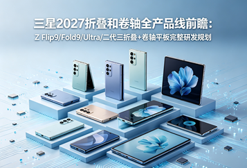 三星2027折叠和卷轴全产品线前瞻：Z Flip9/Fold9/Ultra/二代三折叠+卷轴平板完整研发规划