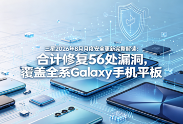 三星2026年8月月度安全更新完整解读：合计修复56处漏洞，覆盖全系Galaxy手机平板