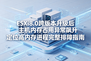 ESXi8.0跨版本升级后主机内存占用异常飙升 定位高内存进程完整排障指南
