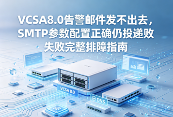 VCSA8.0告警邮件发不出去，SMTP参数配置正确仍投递失败完整排障指南
