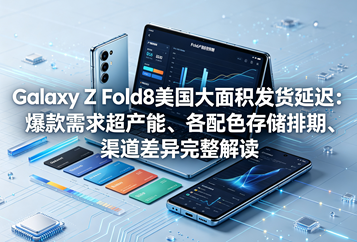 Galaxy Z Fold8美国大面积发货延迟：爆款需求超产能、各配色存储排期、渠道差异完整解读