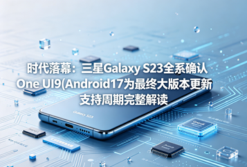 时代落幕：三星Galaxy S23全系确认One UI9(Android17为最终大版本更新 支持周期完整解读