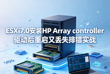 ESXi7.0安装HP Array controller驱动后重启又丢失排错实战