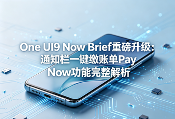 One UI9 Now Brief重磅升级：通知栏一键缴账单Pay Now功能完整解析