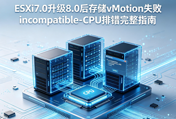 ESXi7.0升级8.0后存储vMotion失败 incompatible‑CPU排错完整指南