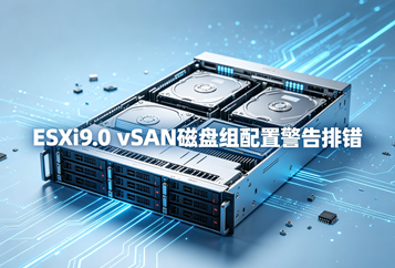 ESXi9.0 vSAN磁盘组配置警告排错