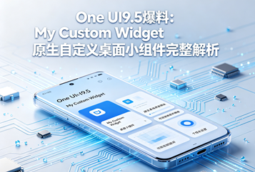 One UI9.5爆料：My Custom Widget原生自定义桌面小组件完整解析