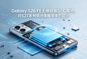 Galaxy S26 FE无缘硅碳Si‑C电池，对S27系列电池策略带来的启示