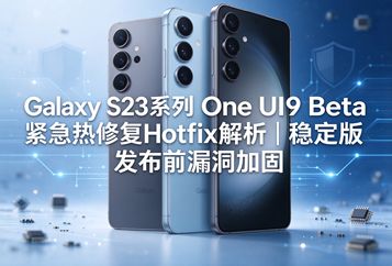 Galaxy S23系列 One UI9 Beta紧急热修复Hotfix解析｜稳定版发布前漏洞加固