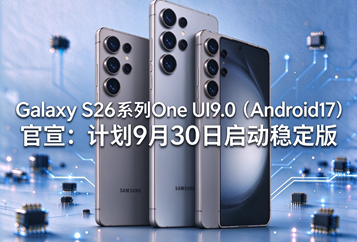Galaxy S26系列One UI9.0（Android17）官宣：计划9月30日启动稳定版