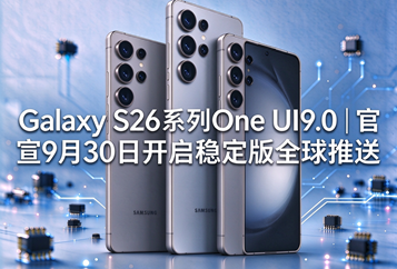 Galaxy S26系列One UI9.0｜官宣9月30日开启稳定版全球推送