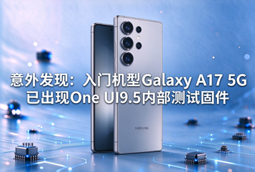 意外发现：入门机型Galaxy A17 5G已出现One UI9.5内部测试固件