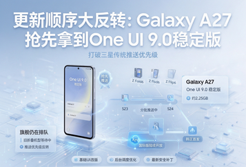 更新顺序大反转：Galaxy A27抢先拿到One UI9.0稳定版，打破三星传统推送优先级