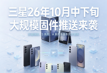 三星26年10月中下旬大规模固件推送来袭，折叠旗舰、S系列、A系列多版本同步更新